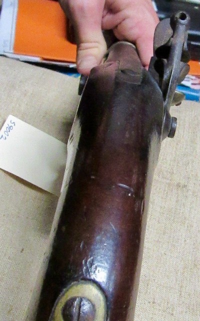 Scarce Italian Flint Lock Military Pistol Early 1800's .70 Caliber Brass Mounted - Image 13 of 16