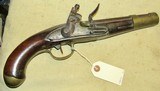 Scarce Italian Flint Lock Military Pistol Early 1800's .70 Caliber Brass Mounted - 1 of 16