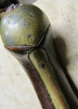 Scarce Italian Flint Lock Military Pistol Early 1800's .70 Caliber Brass Mounted - 14 of 16