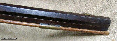 Percussion Jas Golcher Brass Lock .36 Cal Half Stock Hunting Rifle 1850's - Image 15 of 20