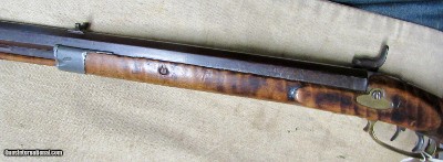 Percussion Jas Golcher Brass Lock .36 Cal Half Stock Hunting Rifle 1850's - Image 5 of 20