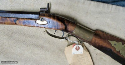 Percussion Jas Golcher Brass Lock .36 Cal Half Stock Hunting Rifle 1850's - Image 8 of 20