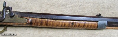 Percussion Jas Golcher Brass Lock .36 Cal Half Stock Hunting Rifle 1850's - Image 3 of 20
