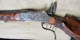 Outstanding Engraved Take Down German Schuetzen System Stahl Martini Style Action Full Stock Target Rifle - 4 of 20