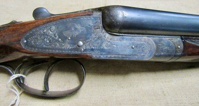 Scarce W & C Scott & Son The Monte Carlo B 12 Gauge Ejector Steel Double Barrel Shotgun 1920's