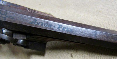 Anton Pell Linz Austrian Flint Lock Pistol Converted To Percussion - Image 7 of 16