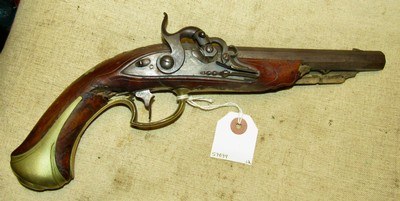 Anton Pell Linz Austrian Flint Lock Pistol Converted To Percussion