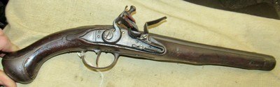 Large European Possibly Dutch American Revolution Period Military Flint Lock Pistol .78 cal Circa 1740