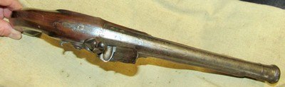 J. Richards 1780's Revolutionary War Period British Flint Lock Cannon Barrel Swivel Ramrod Officers or Travelers Pistol - Image 7 of 20