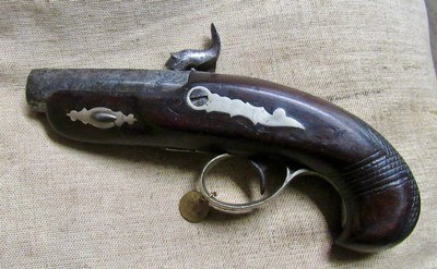 Rare F H Clark Memphis Tenn Southern Marked Deringer Percussion Pocket Pistol Civil War Era Confederate - Image 5 of 9