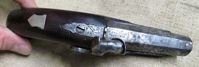 Rare F H Clark Memphis Tenn Southern Marked Deringer Percussion Pocket Pistol Civil War Era Confederate - Image 2 of 9