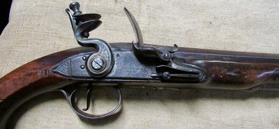 Scarce Irish Dalton Dublin Flint Lock Officers Pistol ca. 1780 American Revolutionary War Period - Image 19 of 20