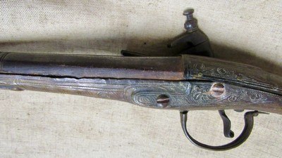 Mediterranean Migulet Rat Tail Pirate Pistol 1700's - Image 12 of 20