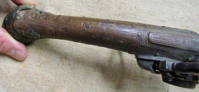 Mediterranean Migulet Rat Tail Pirate Pistol 1700's - Image 9 of 20