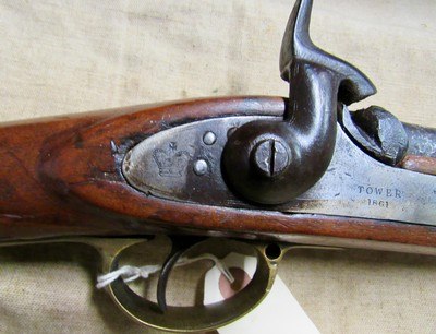 Original Civil War Confederate Purchased Pattern 1853 Enfield Rifled Musket Tower 1861 with Numbered Buttplate - Image 3 of 20