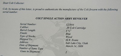 Original Antique 1st Generation Colt Single Action Army .38 W/ Factory Letter Salt Lake City UT 1889 - Image 19 of 20