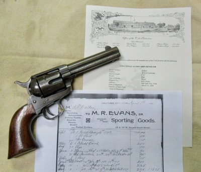 Original Antique 1st Generation Colt Single Action Army .38 W/ Factory Letter Salt Lake City UT 1889 - Image 1 of 20