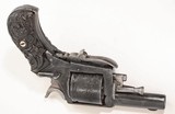 ANTIQUE ENGRAVED GERMAN BULLDOG FOLDING TRIGGER .32 COLT SHORT 6 ROUND REVOLVER - 4 of 4