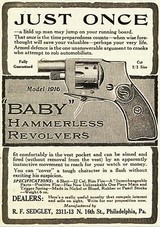 ANTIQUE BABY HAMMERLESS .22 SHORT REVOLVER - 7 of 7