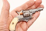 ANTIQUE SMALL ENGRAVED FOLDING TRIGGER 6 ROUND DA .22 SHORT REVOLVER NO FFL - 1 of 7