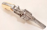 ANTIQUE SMALL ENGRAVED FOLDING TRIGGER 6 ROUND DA .22 SHORT REVOLVER NO FFL - 5 of 7