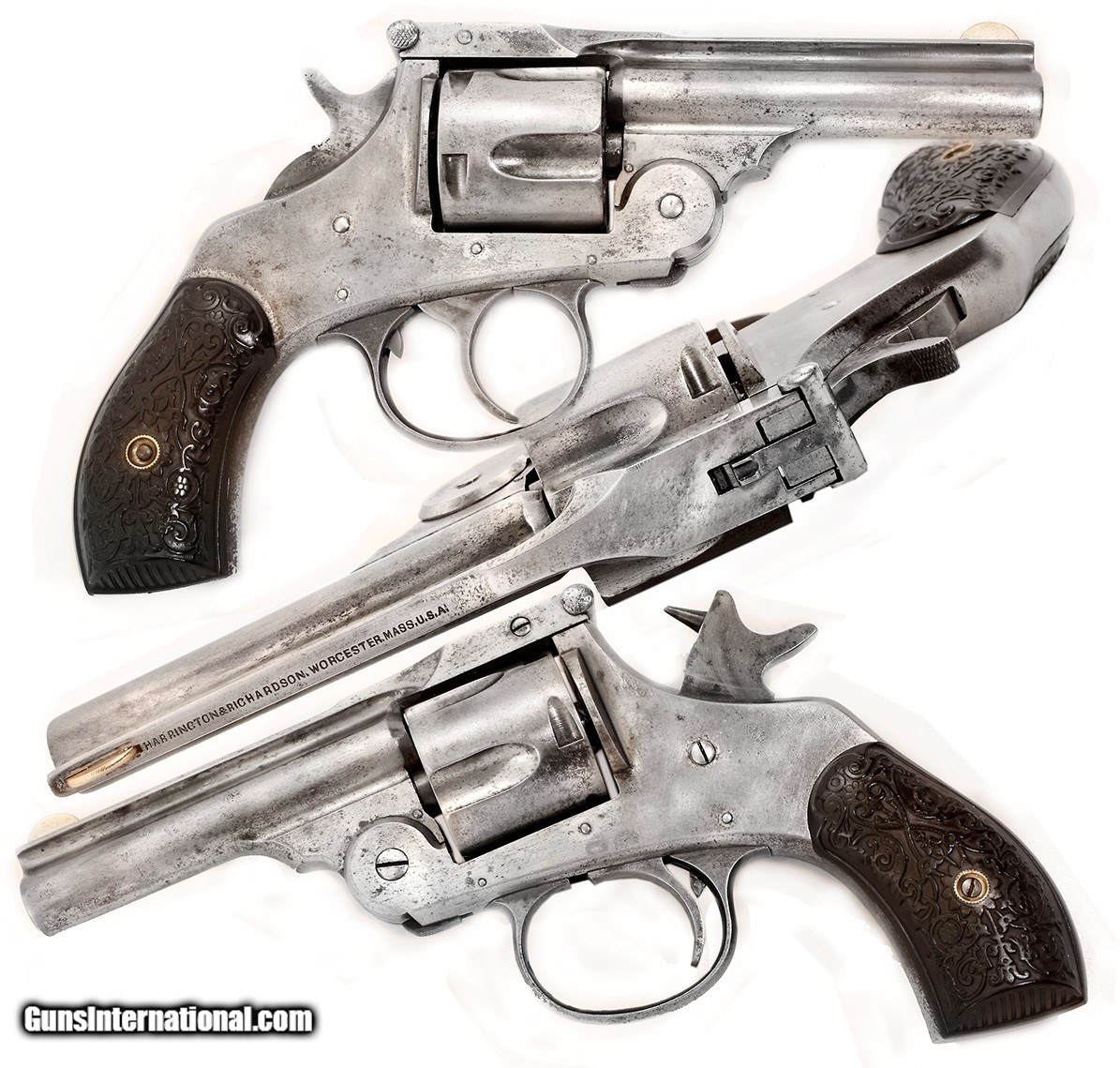 ANTIQUE HARRINGTON RICHARDSON AUTOMATIC EJECTION .38 S&W CAL
