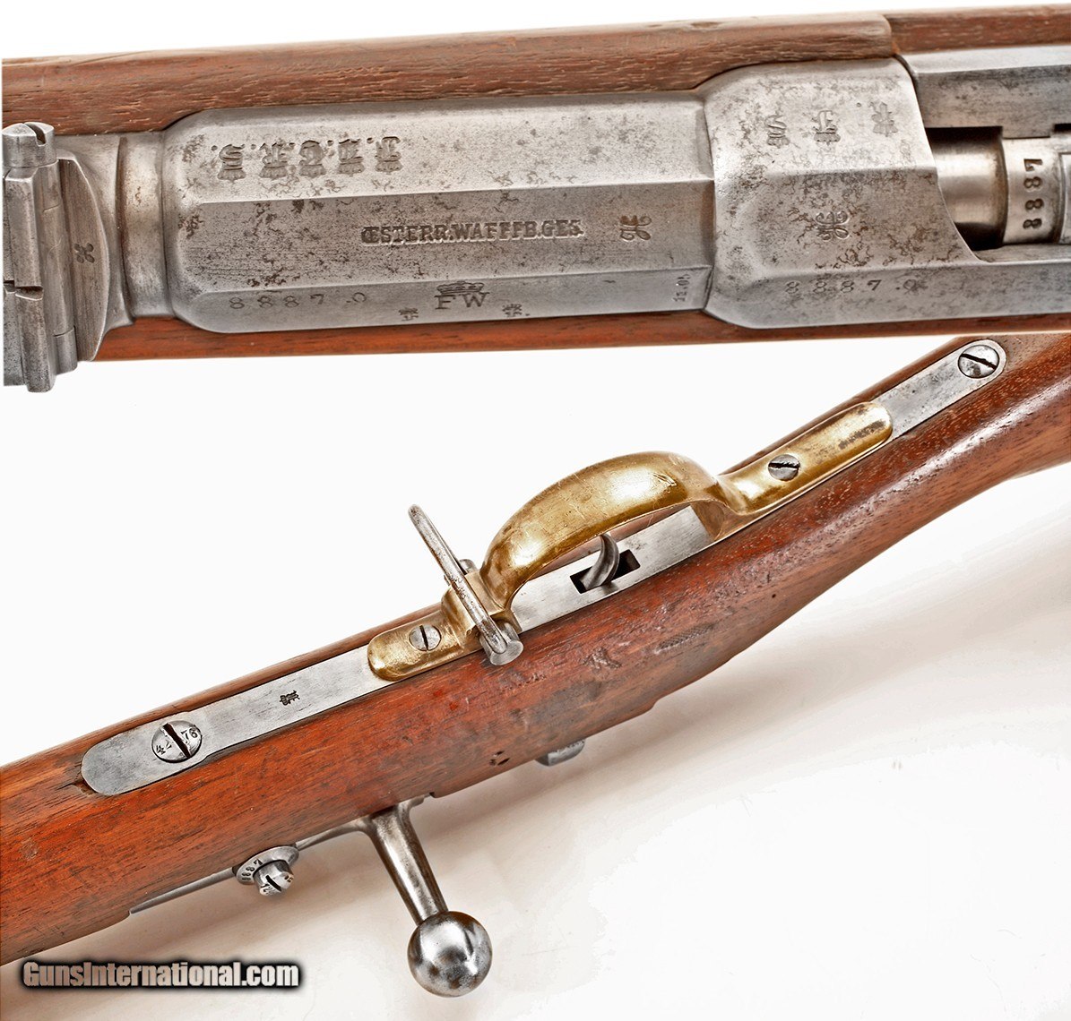 ANTIQUE IMPERIAL MAUSER MODEL 1871 MILITARY RIFLE AUSTRIAN STEYR .43 ...