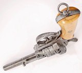 ANTIQUE ENGRAVED BELGIAN LEFAUCHEUX 12mm PINFIRE 6 RD CIVIL WAR D.A. REVOLVER NO FFL - 4 of 5