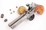ANTIQUE PERCUSSION DOUBLE BARREL POCKET PISTOL .40 CALIBER - 2 of 2