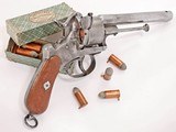 ANTIQUE BELGIAN LEFAUCHEUX 12mm PINFIRE 6 RD CIVIL WAR D.A. REVOLVER NO FFL - 2 of 5