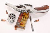 ANTIQUE HOPKINS & ALLEN SMALL POCKET X.L. DOUBLE ACTION 7 RD REVOLVER. NO FFL. - 2 of 5