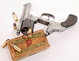 ANTIQUE HOPKINS & ALLEN TOP BREAK DOUBLE ACTION SPURLESS HAMMER .38 S&W REVOLVER. NO FFL. - 3 of 6