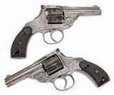 ANTIQUE HOPKINS & ALLEN TOP BREAK DOUBLE ACTION SPURLESS HAMMER .38 S&W REVOLVER. NO FFL. - 1 of 6