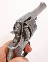 ANTIQUE LARGE FRAME BELGIAN DOUBLE ACTION .450 REVOLVER. NO FFL. - 5 of 6
