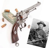 ANTIQUE MILITARY LICENSED LEFAUCHEUX M1854 12mm PINFIRE CIVIL WAR REVOLVER. NO FFL. - 3 of 6