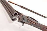 ANTIQUE RARE BRITISH T. BLAND & SONS SXS DAMASCUS .12 GA HAMMER SHOTGUN. NO FFL - 4 of 6