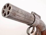 ANTIQUE ALLEN & THURBER 6 SHOT CIVIL WAR PERCUSSION BAR PEPPERBOX .32 CAL. NO FFL. - 3 of 4
