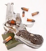 ANTIQUE THE GUARDIAN AMERICAN MODEL OF 1878 7mm PINFIRE DA ENGRAVED REVOLVER. NO FFL. - 2 of 7