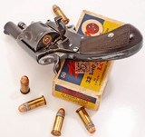 ANTIQUE BELGIAN FOLDING TRIGGER 5 ROUND 32 COLT DOUBLE ACTION POCKET REVOLVER. NO FFL. - 2 of 7