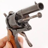 ANTIQUE GERMAN 7mm PINFIRE D.A. FOLDING TRIGGER 6 ROUND REVOLVER. NO FFL. - 5 of 6