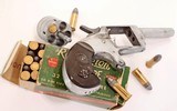 ANTIQUE WIDE AWAKE 32RF SINGLE ACTION REVOLVER WITH ORIGINAL LEATHER. HOLSTER. NO FFL. - 3 of 5