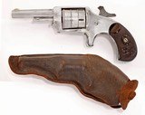 ANTIQUE WIDE AWAKE 32RF SINGLE ACTION REVOLVER WITH ORIGINAL LEATHER. HOLSTER. NO FFL. - 2 of 5