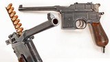 MAUSER C96 BROOMHANDLE SEMI AUTO .30/7.63mm MAUSER WWI PISTOL WITH STOCK/HOLSTER. VERY GOOD.C&R - 3 of 8