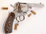 ANTIQUE FRONTIER DOUBLE ACTION 6 ROUND .44 RUSSIAN REVOLVER EXCELLENT. NO FFL. - 2 of 6