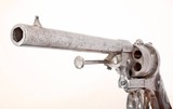 ANTIQUE ENGRAVED CIVIL WAR FRENCH LEFAUCHEUX 6 ROUND D.A. 9mm PINFIRE REVOLVER. NO FFL. - 4 of 5