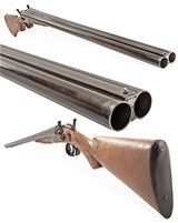 ANTIQUE JANSSEN SONS & Co. BELGIAN SxS 12 GA HAMMER DAMASCUS SHOTGUN. NO FFL. - 3 of 6