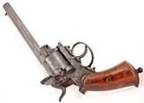 ANTIQUE LEFAUCHEUX MODEL 1854 12mm PINFIRE CIVIL WAR REVOLVER. NO FFL. - 5 of 5