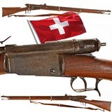 ANTIQUE SWISS VETTERLI MODEL 1881 10.4x38mm/.41 RF CAL. NO FFL. - 1 of 6