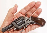 ANTIQUE GERMAN DOUBLE ACTION 6 ROUND SMALL POCKET COLLAPSIBLE TRIGGER .320 CAL. REVOLVER. NO FFL. - 2 of 5