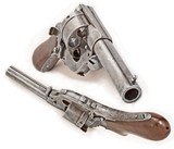 ANTIQUE RARE FRENCH BABY PERRIN D.A. 9mm CF REVOLVER CHAUDIN PAT. NO FFL. - 3 of 4